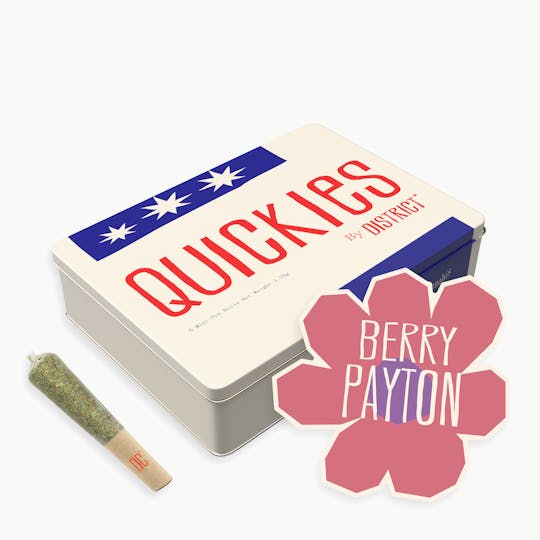 District Cannabis - Berry Payton | Quickies | 0.35g mini joints 5ct - 1
