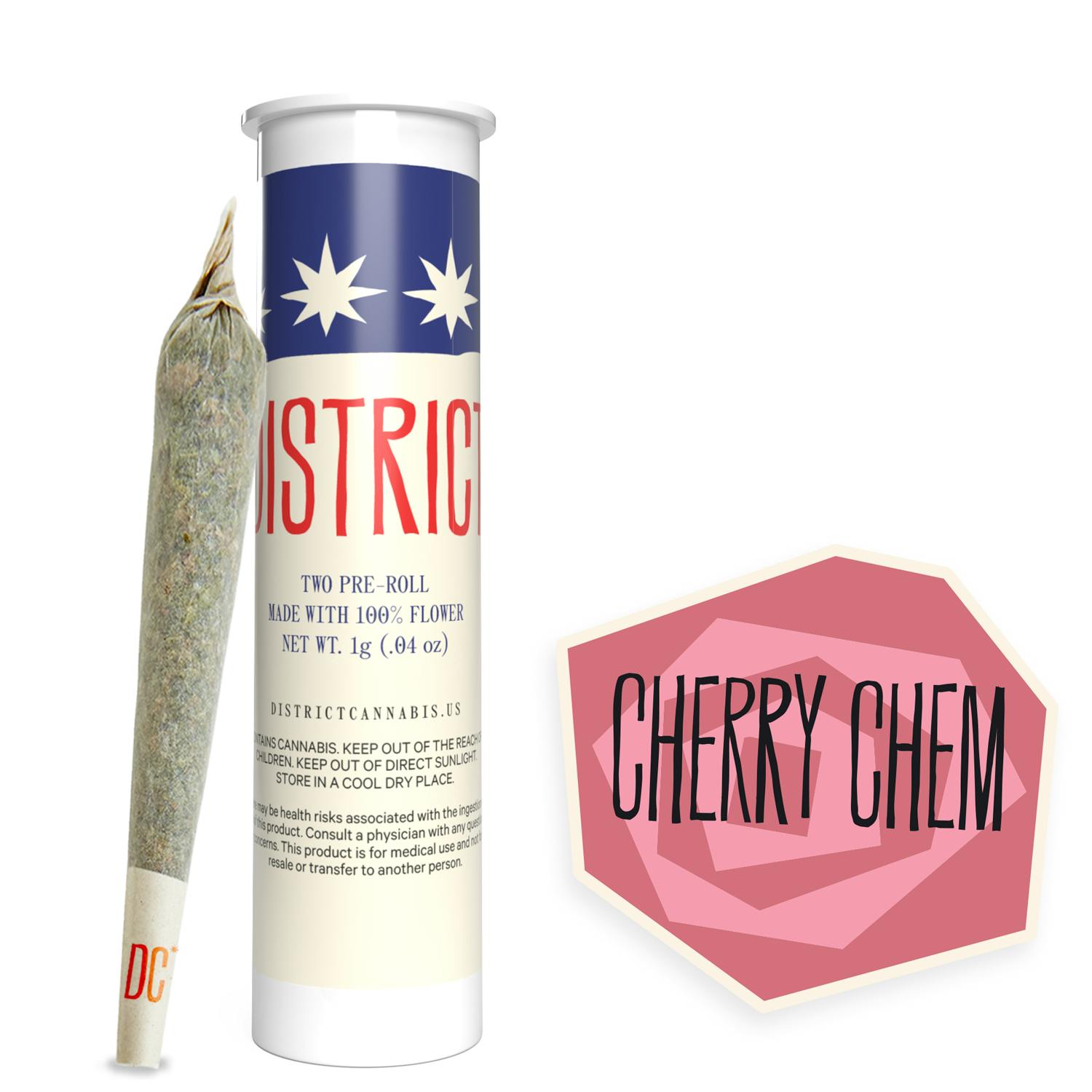 District Cannabis - Cherry Chem Pre-Roll Single - 1