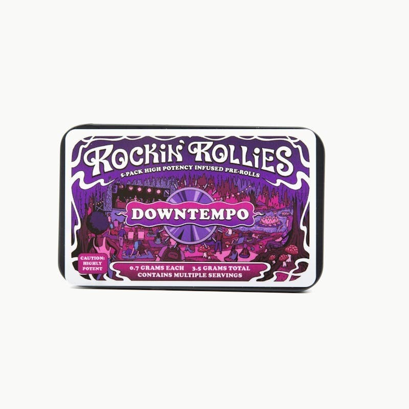 Zenbarn Farms - Rockin' Rollies Downtempo 0.7g Infused Indica Pre-rolls 5pk - 1