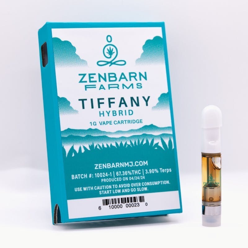 Zenbarn Farms - Tiffany 1g Vape Cartridge - 1