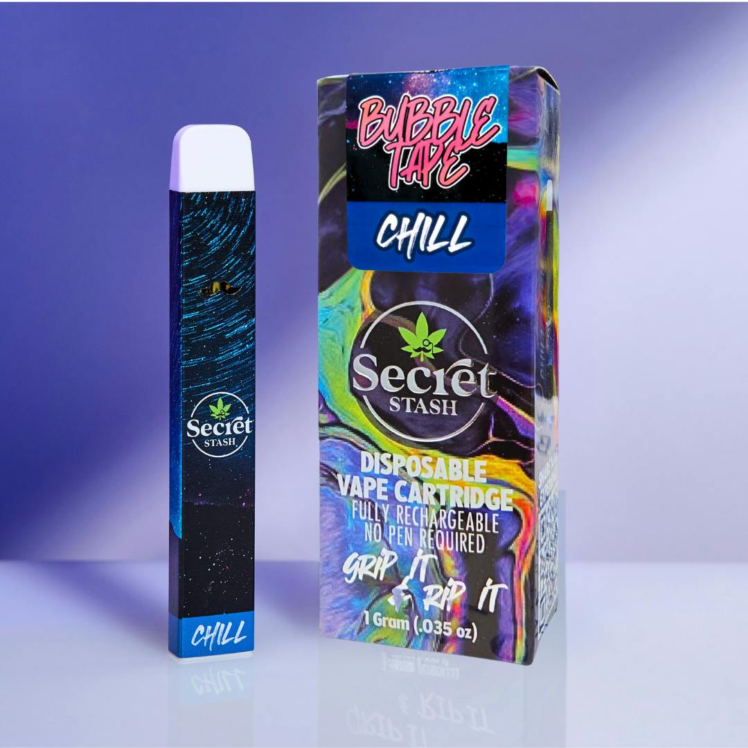 Secret Stash - Secret Stash | Disposable Cart | Chill | Bubble Tape | 1g - 1
