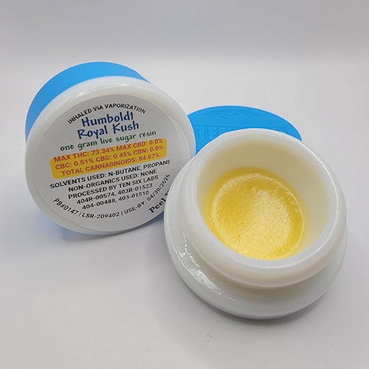 Ten Six Labs - Humboldt Royal Kush - 1g Live Sugar Resin - 1