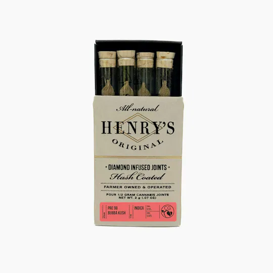 Henry's Original - Henry's Original | Pre-98 Bubba Kush | Infused Joints | 0.5g each | 4pk - 1