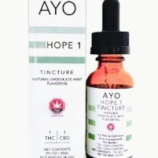 Ayo - Ayo- Hope Tincture 1:1 THC:CBD 30ml - 1