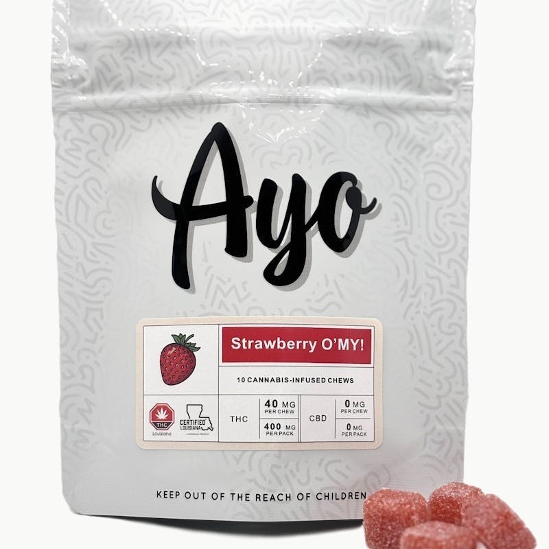 Ayo - Ayo- O'My Strawberry Gummies 400mg 10pk - 1