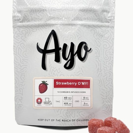 Ayo - Ayo- O'My Strawberry Gummies 400mg 10pk - 1