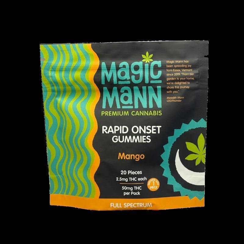 Magic Mann - Mango | Rapid Onset Gummies (50mg) - 1