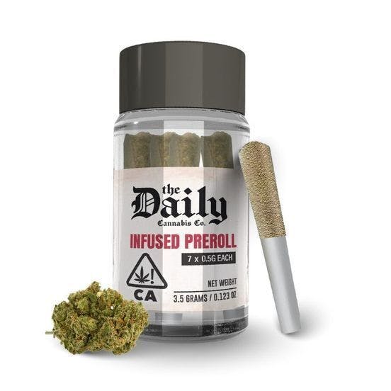 The Daily - The Daily | Sour Tangie Infused Pre-roll 7pk / 3.5g - 1