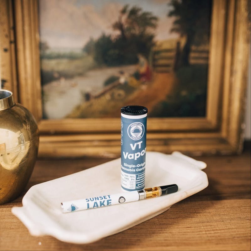 Sunset Lake - Sunset Lake- VT Vapor Indica Distillate Vape Cartridge .5g - 1