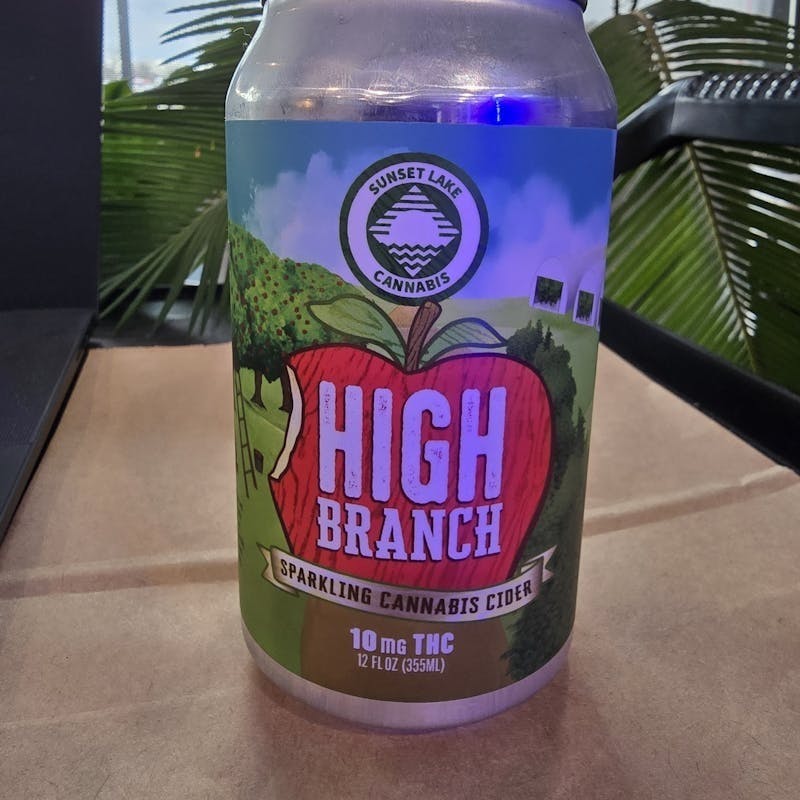 Sunset Lake - Sunset Lake- High Branch Sparkling Cannabis Apple Cider 10mg THC - 1
