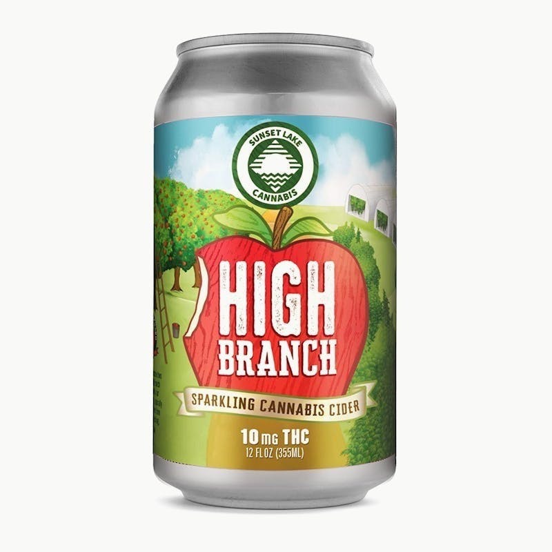 Sunset Lake - Sunset Lake- High Branch Sparkling Cannabis Cider 10mg THC - 1