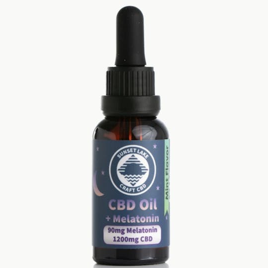 Sunset Lake - Sunset Lake- Melatonin Mint Tincture 1200mg CBD 90mg Melatonin - 1