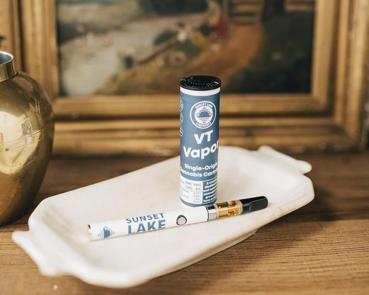 Sunset Lake - Sunset Lake- VT Vapor Indica Distillate Vape Cartridge 1g - 1