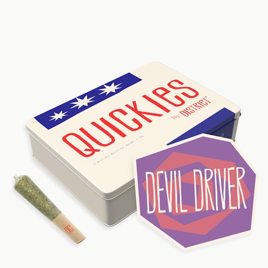 District Cannabis - Devil Driver | Quickies | 0.35 mini joints 5pk - 1