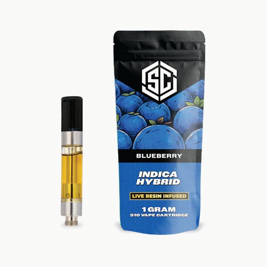 Society C - The SC | Live Resin Infused 510 Cartridge | Blueberry | 1g - 1