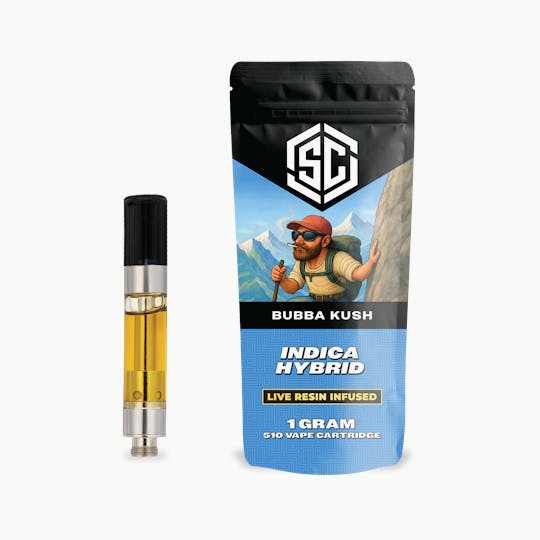 Society C - The SC | Live Resin Infused 510 Cartridge | Bubba Kush | 1g - 1