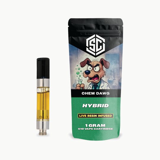 Society C - The SC | Live Resin Infused 510 Cartridge | Chem Dawg | 1g - 1