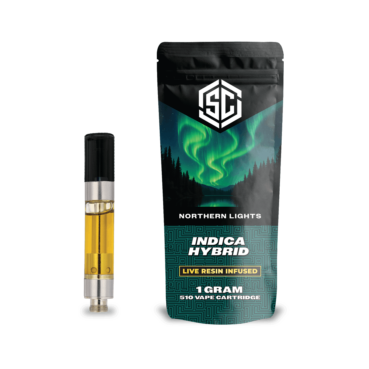 Society C - The SC | Live Resin Infused 510 Cartridge | Northern Lights | 1g - 1