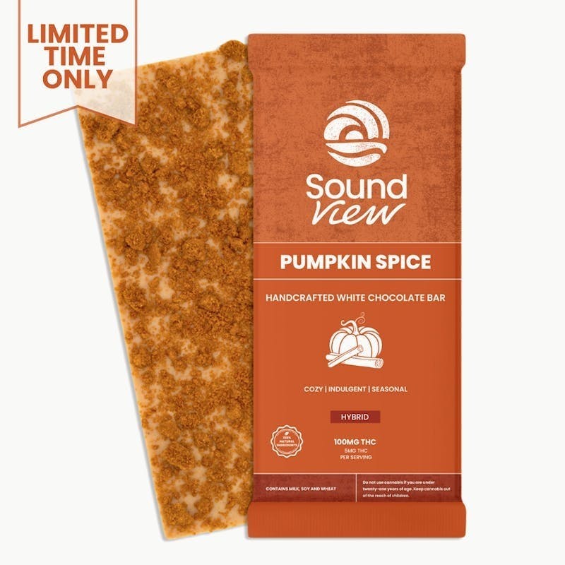 SoundView - SoundView - Pumpkin Spice Chocolate Bar 100mg - 1