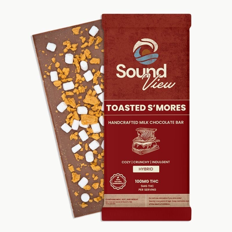 SoundView - SoundView - Toasted S'mores Milk Chocolate Bar 100mg - 1