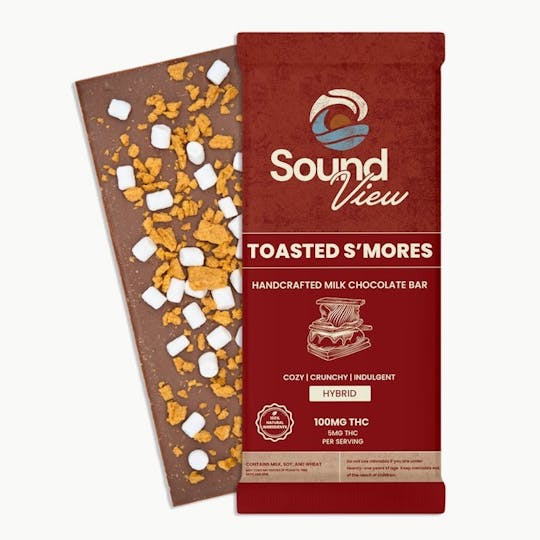 SoundView - SoundView - Toasted S'mores Milk Chocolate Bar 100mg - 1