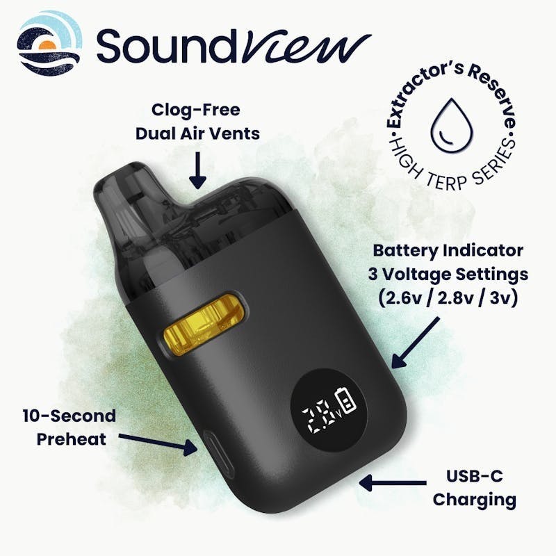 SoundView - SoundView - Blue Dream 0.5g Extractor's Reserve High Terpene AIO - 1