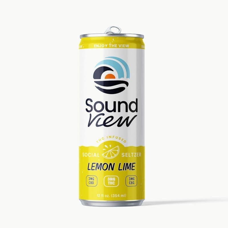 SoundView - SoundView - Lemon Lime Seltzer Hemp-Derived 1:1:1 THC:CBD:CBG - 1