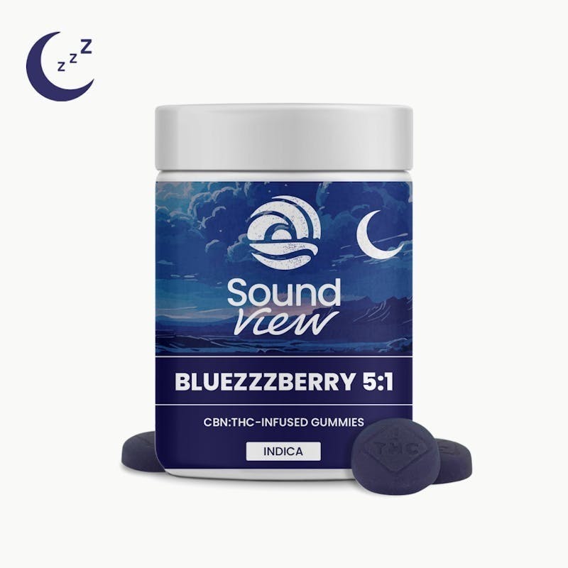 SoundView - SoundView - BlueZZZberry Gummies 5:1 CBN:THC 100mg 20pk - 1