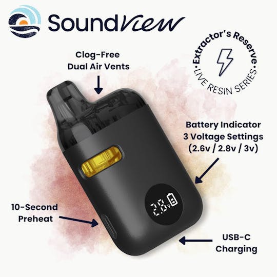 SoundView - SoundView - Citrus Punch 1g Extractor's Reserve Live Resin AIO - 1