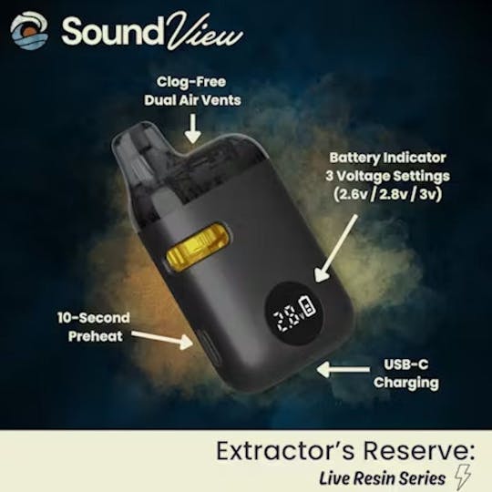 SoundView - SoundView - Purple Punch 1g Extractor's Reserve Live Resin AIO - 1