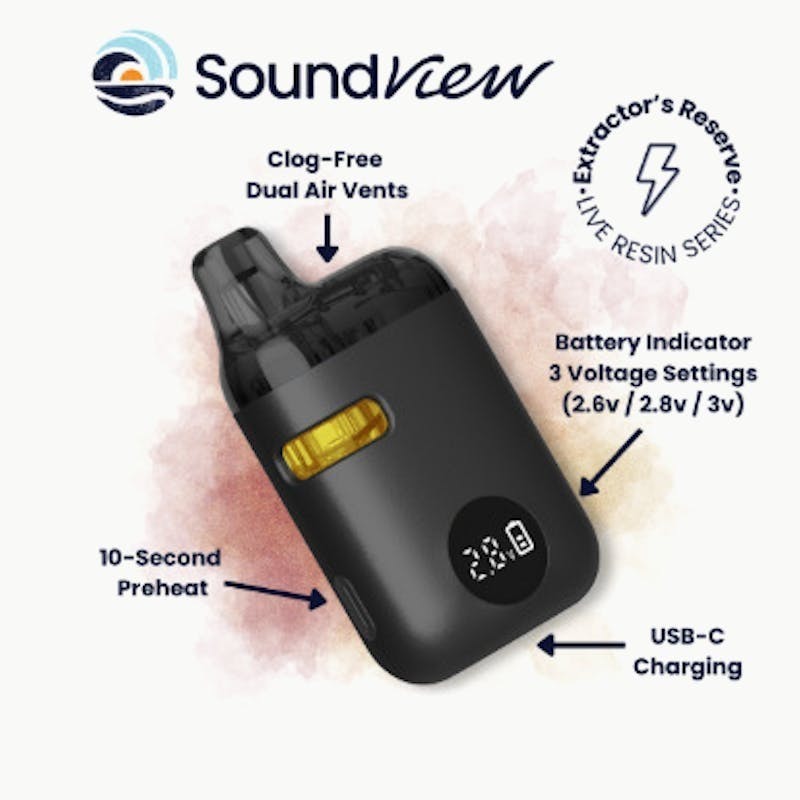 SoundView - SoundView - Dragonberry x Frost 0.5g Extractor's Reserve Live Resin AIO - 1