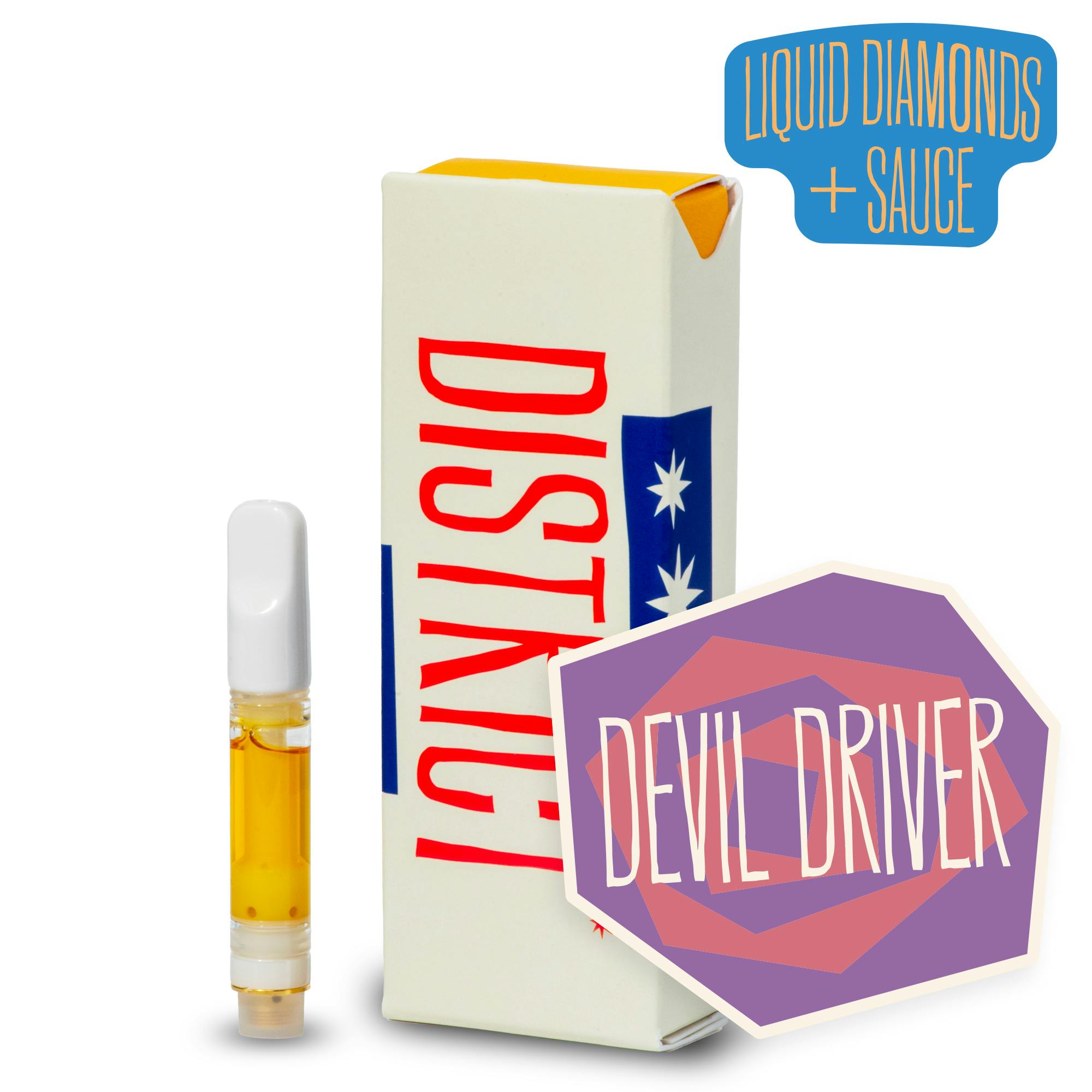 District Cannabis - Devil Driver Liquid Diamonds & Sauce Vape Cartridge - 1