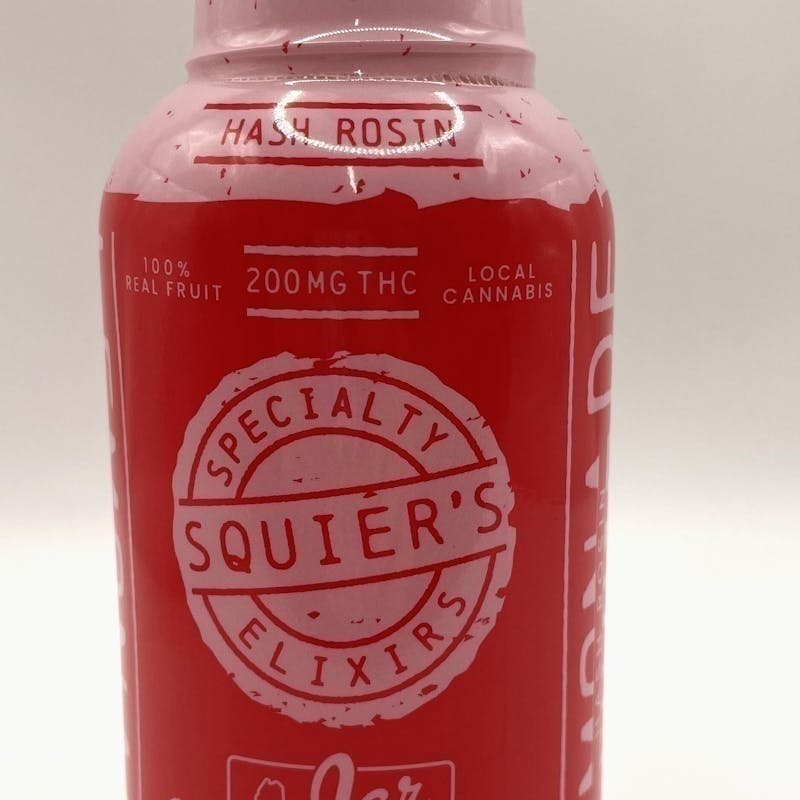 Squier's Specialty Edibles - Strawberry Lemonade - 200mg THC Hash Rosin - Ready-To-Drink - 1