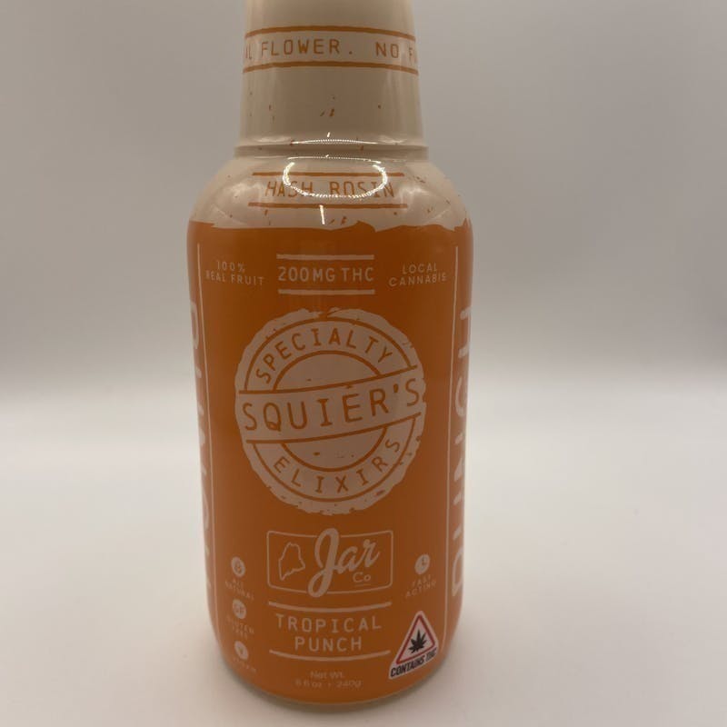 Squier's Specialty Edibles - Tropical Punch - 200mg THC Hash Rosin - Ready-To-Drink - 1