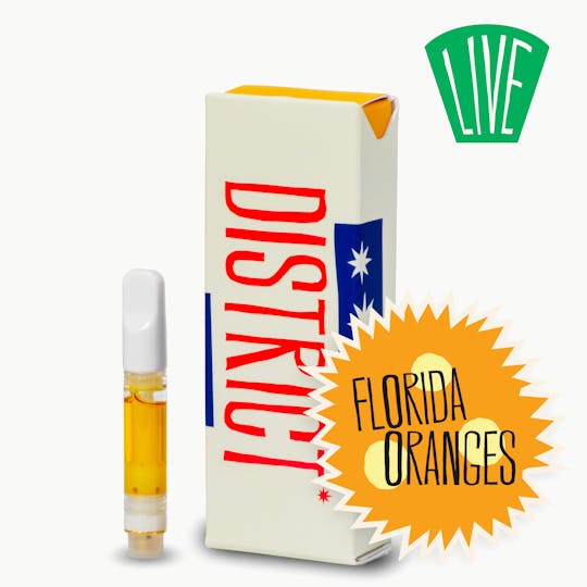 District Cannabis - Florida Oranges Live Resin Cartridge - 1
