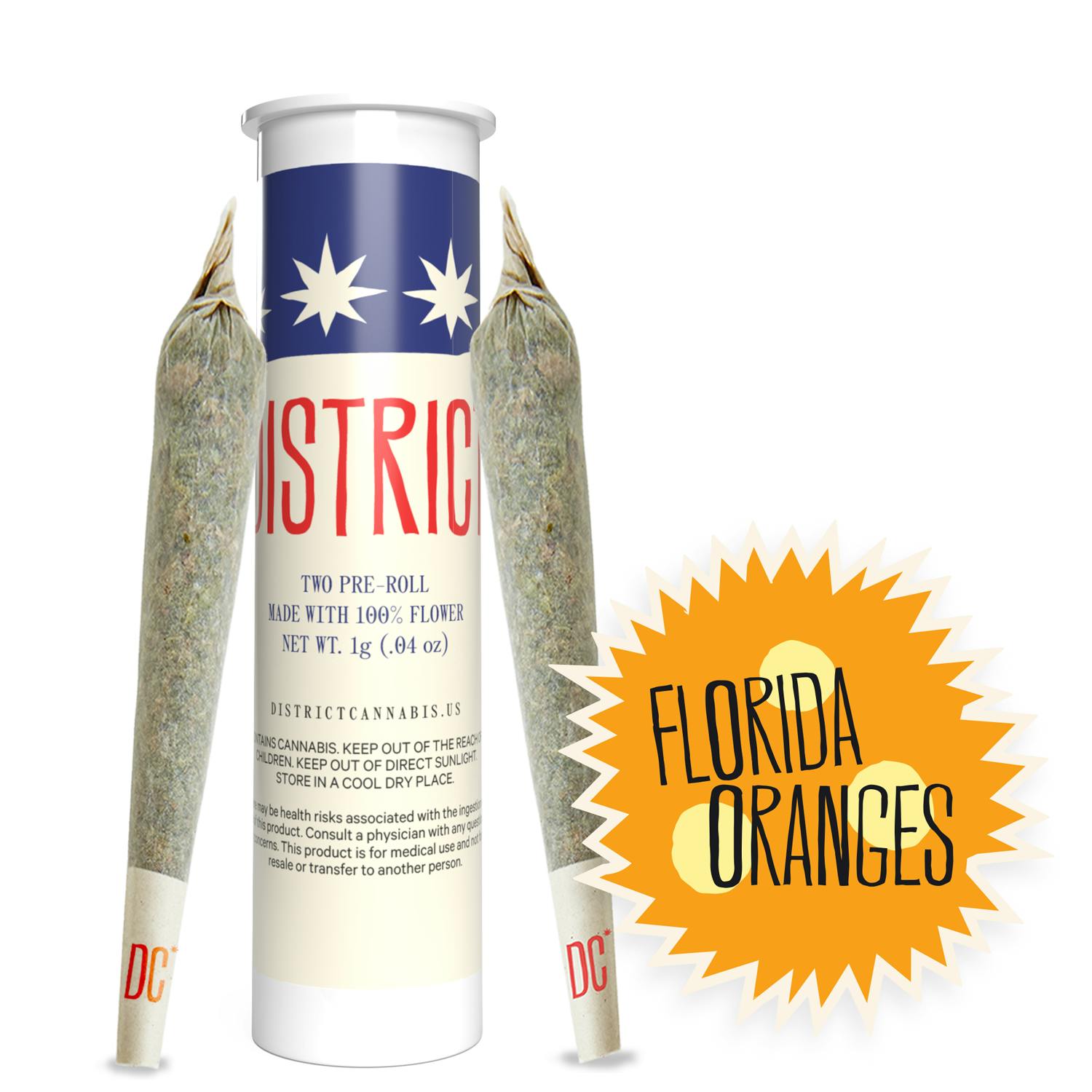 District Cannabis - Florida Oranges Pre-Roll Pack | 2ct - 1