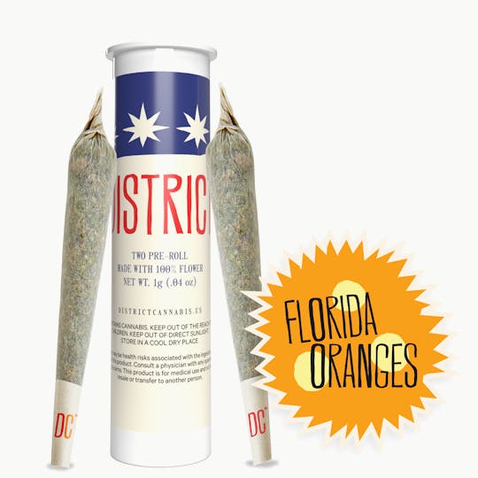 District Cannabis - Florida Oranges Pre-Roll Pack | 2ct - 1