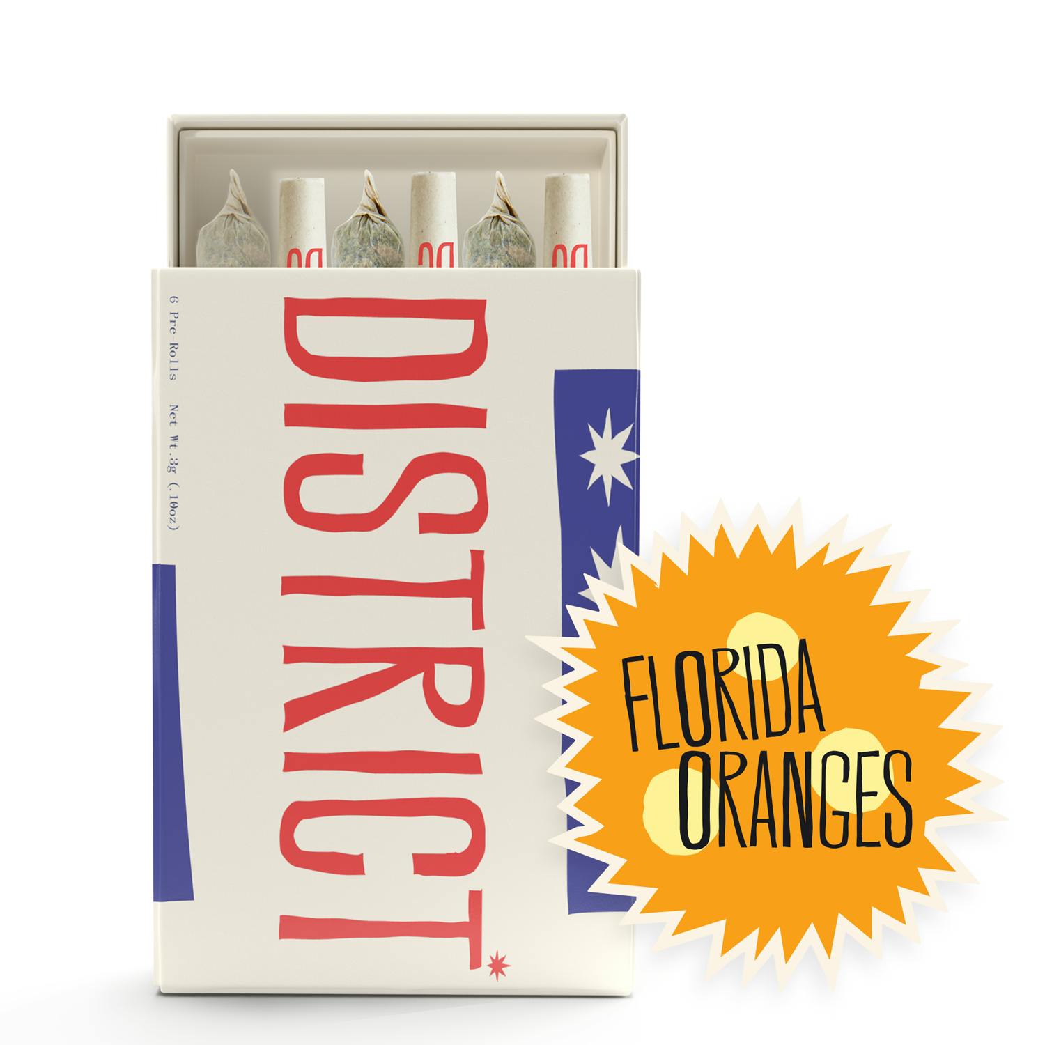 District Cannabis - Florida Oranges Pre-Roll Packs | 6ct - 1