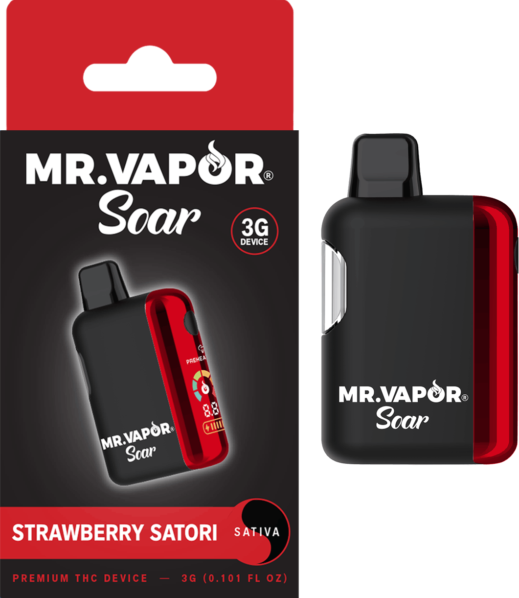 Mr. Vapor Soar - Mr. Vapor Soar - 3g Disposable - Strawberry Satori - 1