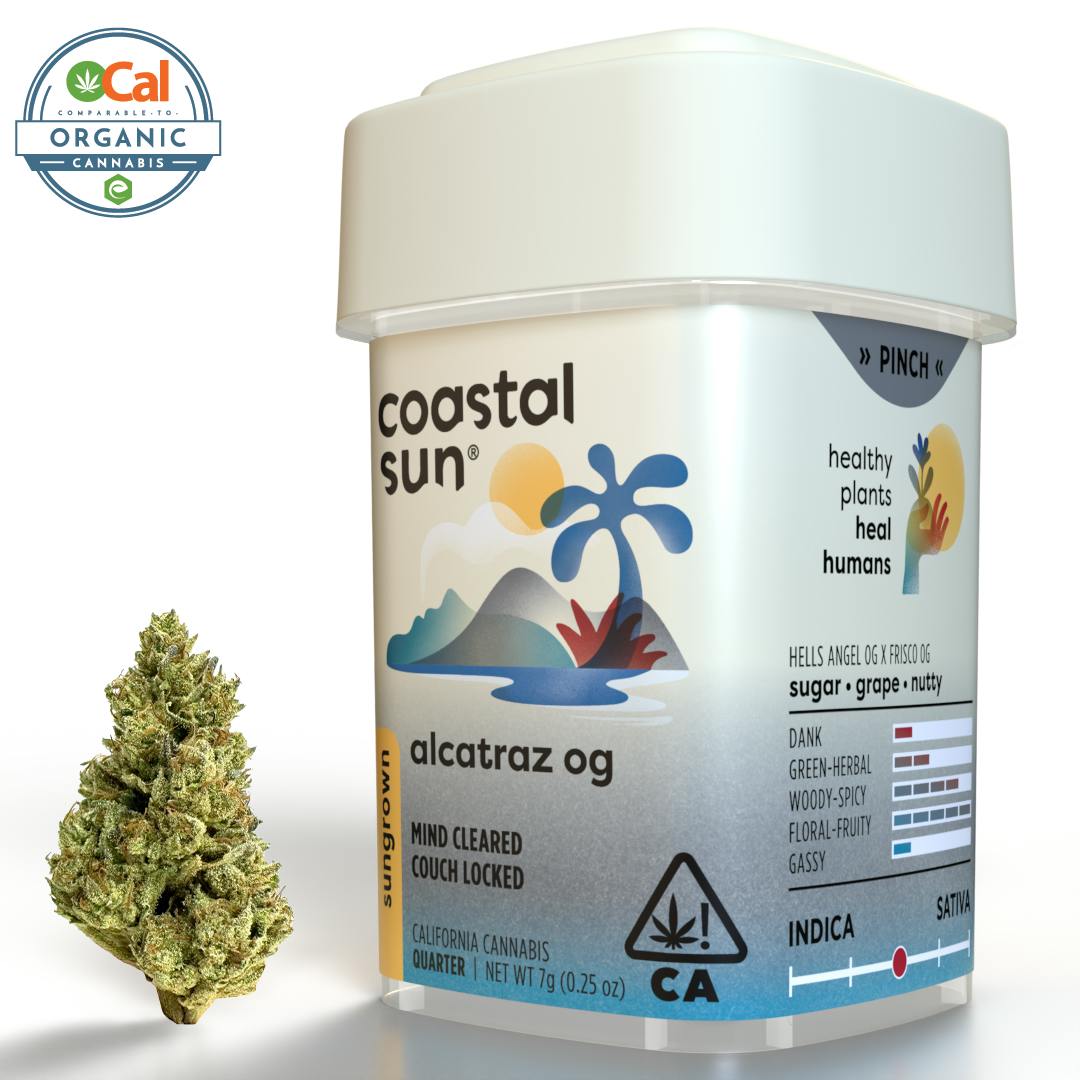 Coastal Sun - Alcatraz OG Sungrown Flower 7g - 1