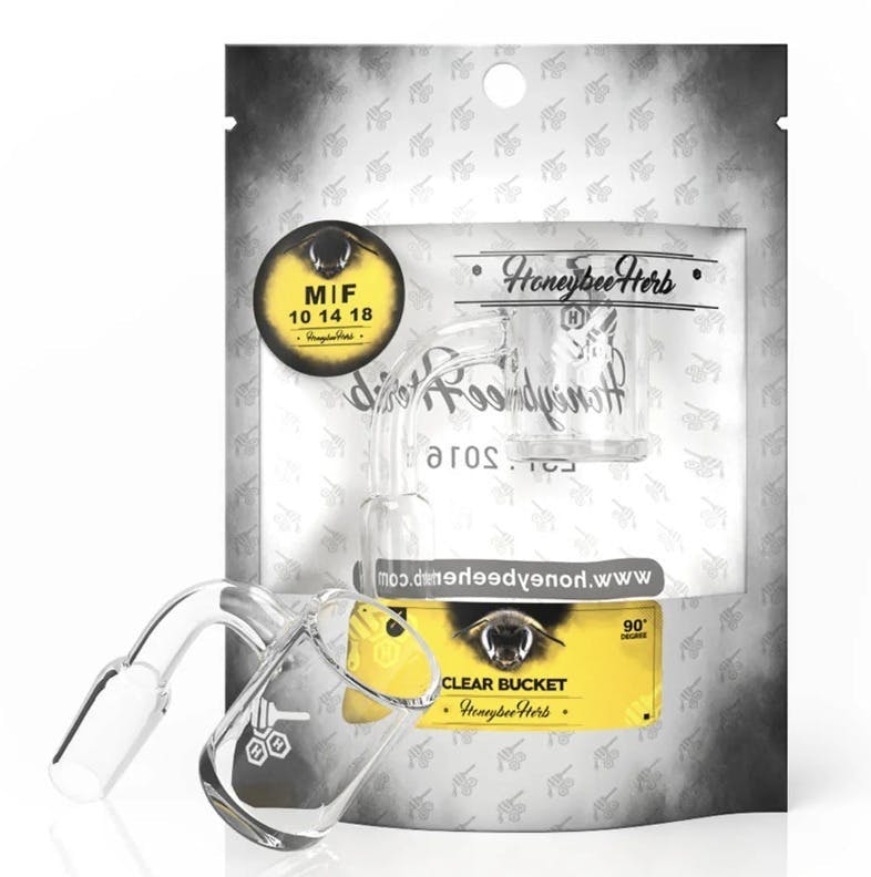 Groovy Treez - Honeybee Herb - Banger White Clear Bucket Male - 1