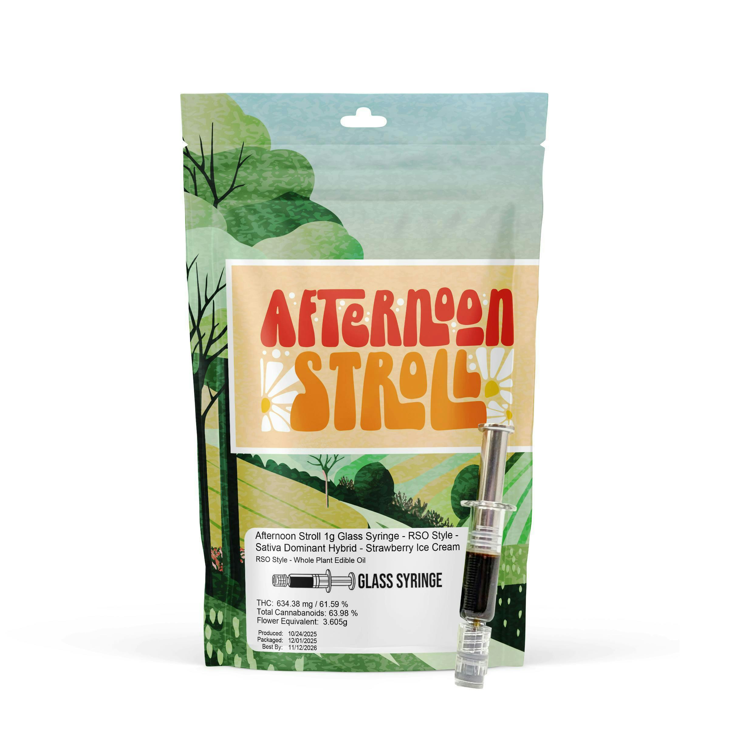 Afternoon Stroll - Afternoon Stroll - Strawberry Ice Cream 1g RSO Syringe - 1