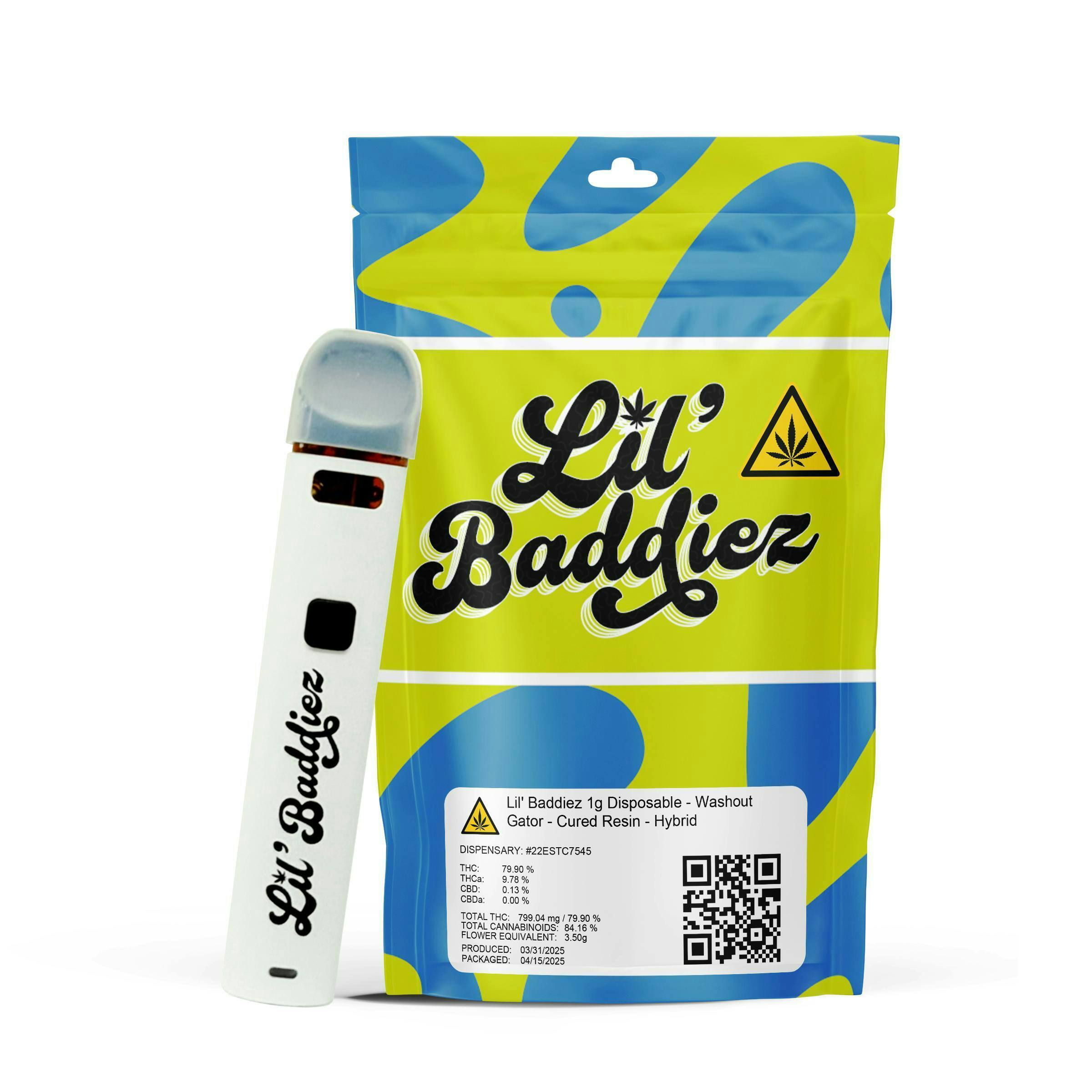 Lil' Baddiez - Lil' Baddiez - Washout Gator - 1g Disposable - 1