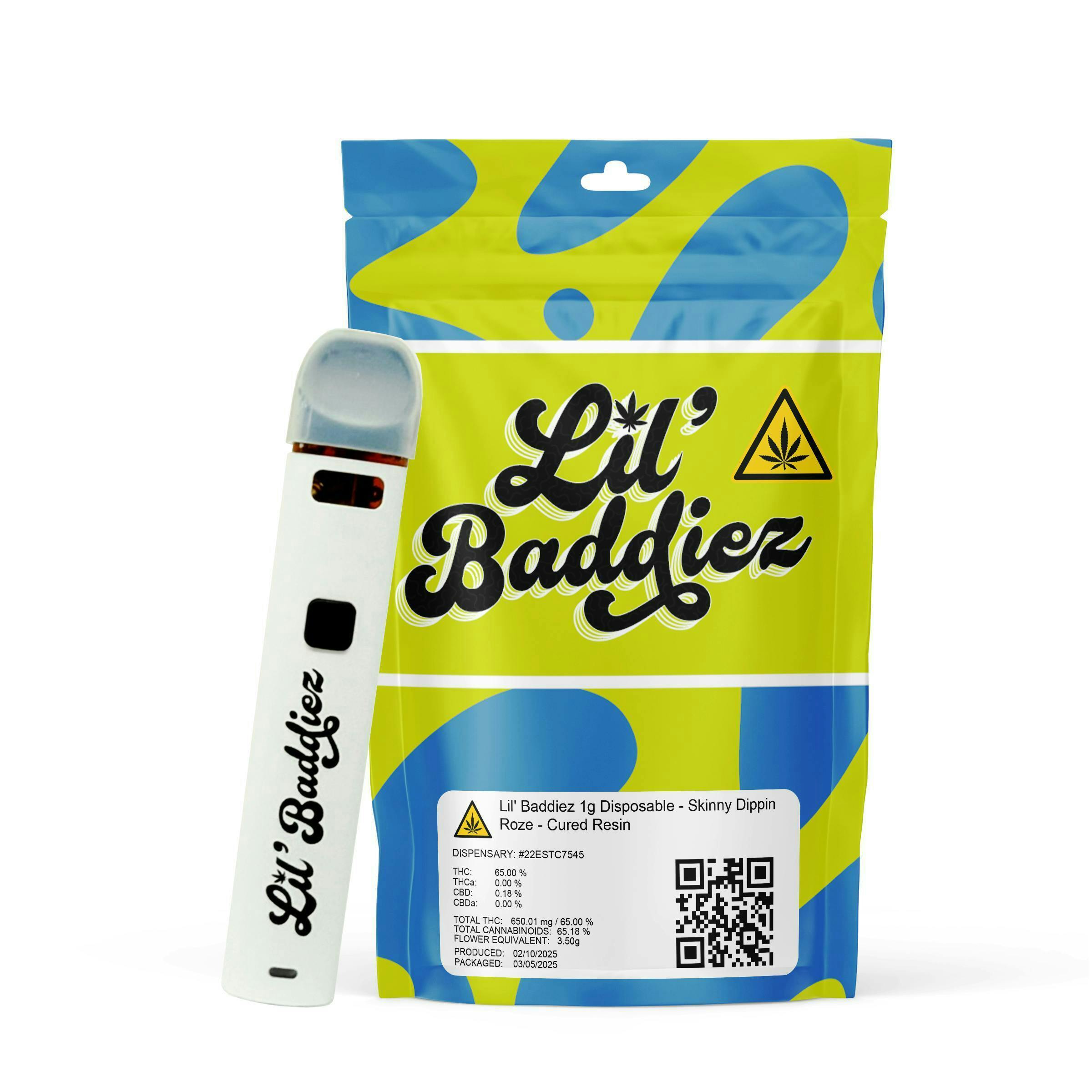 Lil' Baddiez - Lil' Baddiez - Skinny Dippin Roze - 1g Disposable - 1