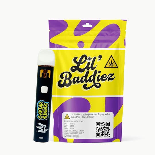 Lil' Baddiez - Lil' Baddiez - Sugary Velvet Cake Pop - 1g Disposable - 1