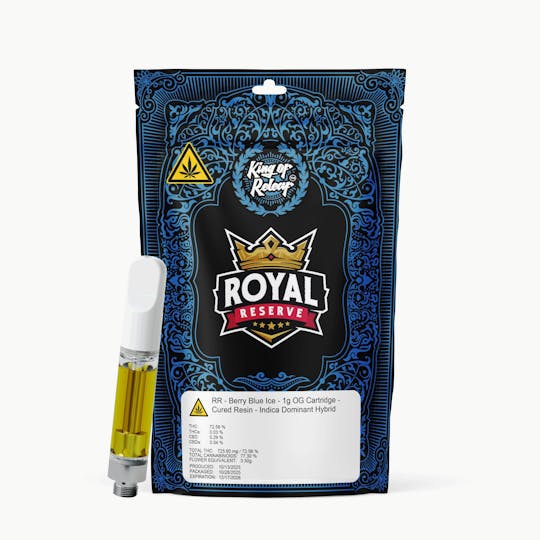 Royal Reserve (RR) - Royal Reserve - Berry Blue Ice - 1g OG Cart - 1