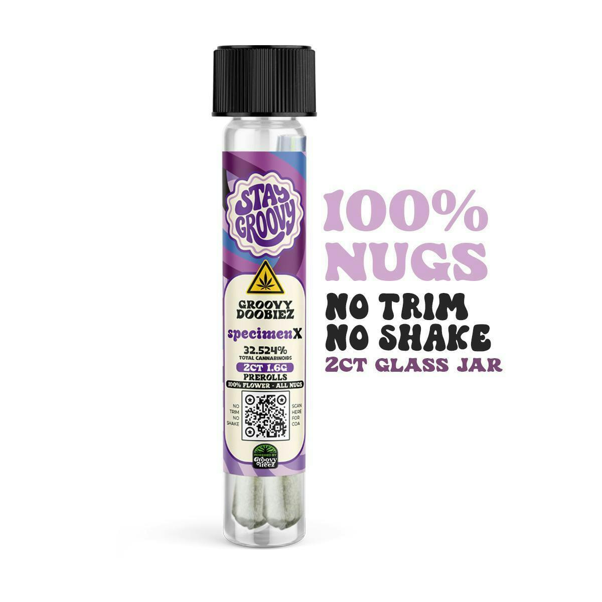 Stay Groovy - Stay Groovy - Specimen X - 0.8g Pre-Roll 2pk - 1