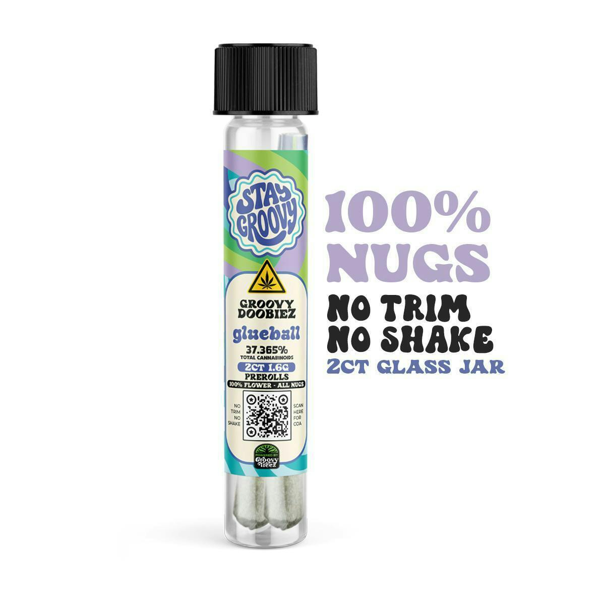 Stay Groovy - Stay Groovy - Glueball - 0.8g Pre-Roll 2pk - 1