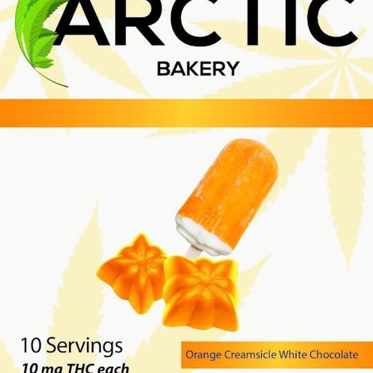 Arctic Bakery - Arctic Stars – Orange Creamsicle – White Chocolate – 100mg THC – 10 Pack - 1