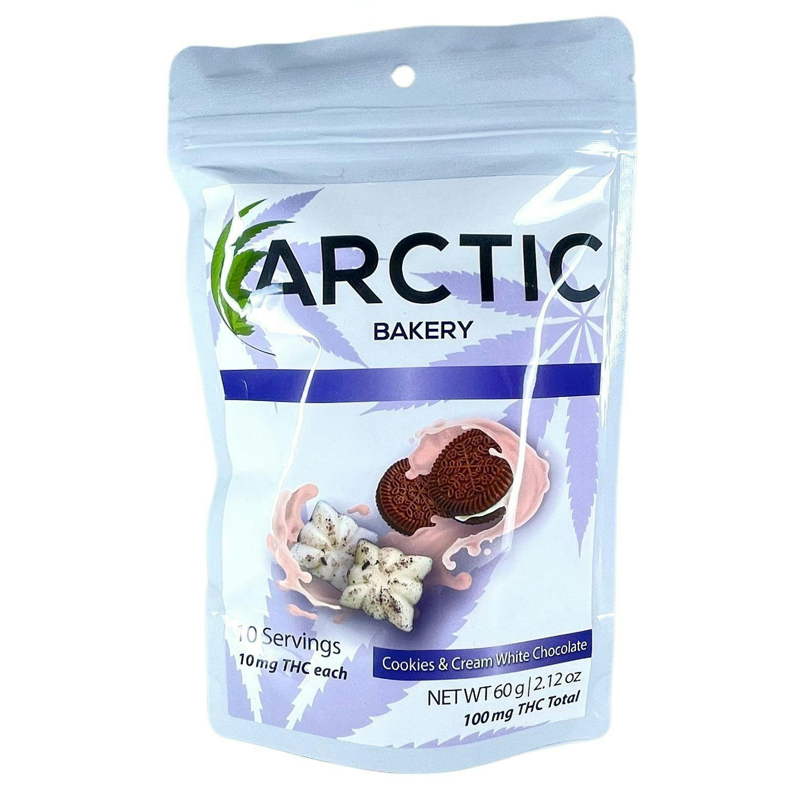 Arctic Bakery - Arctic Stars – Cookies & Cream – White Chocolate – 100mg THC – 10 Pack - 1